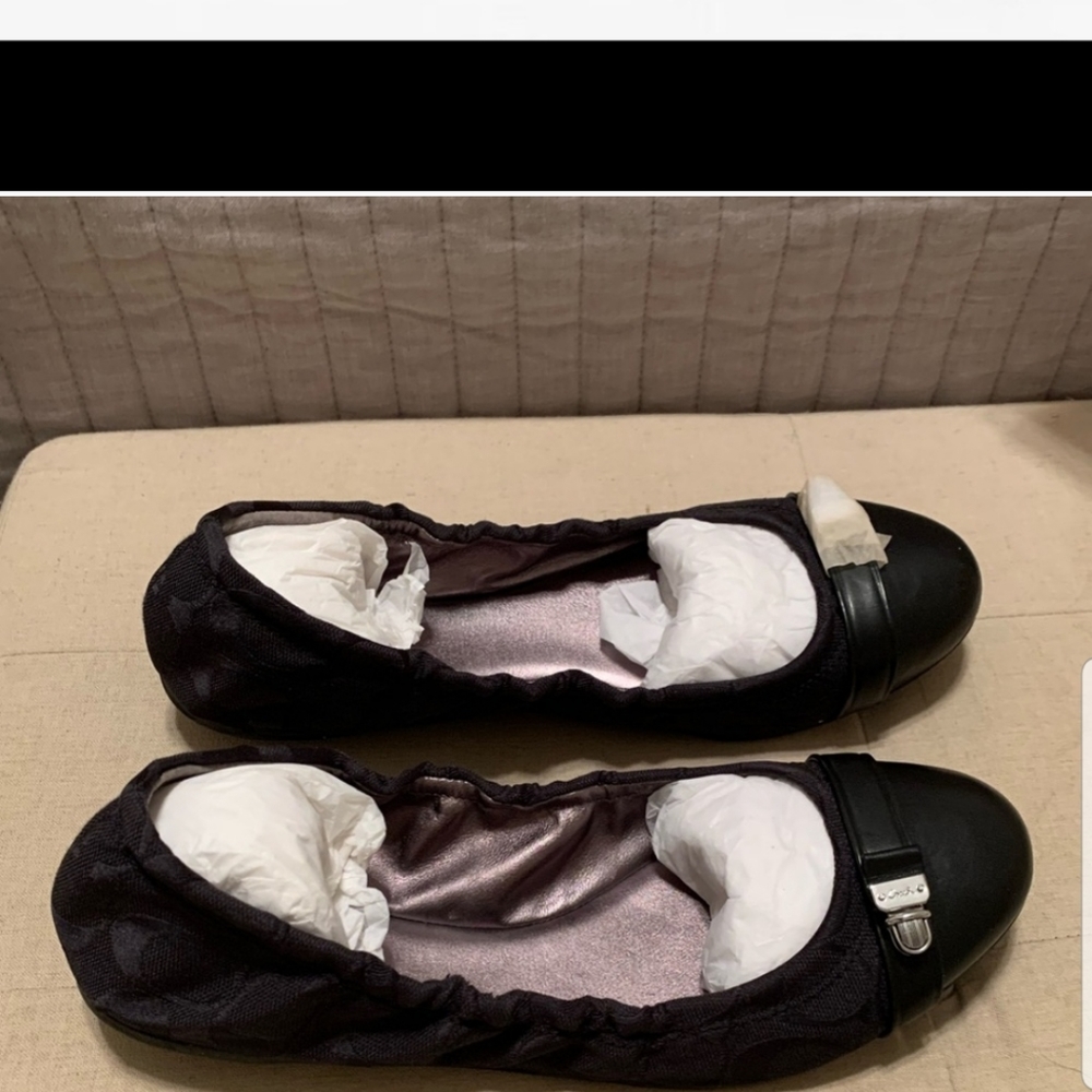 Black Delphine flat shoes